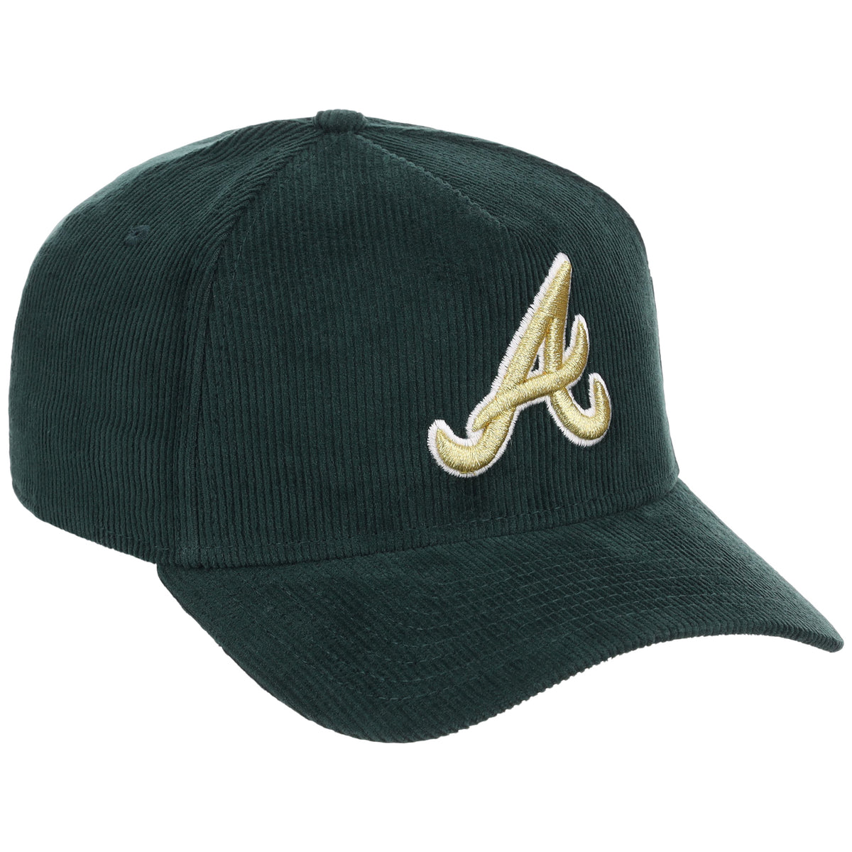 Atlanta Braves MLB Dark Green Cord FASHION CORE New Era 9FORTY A-Frame