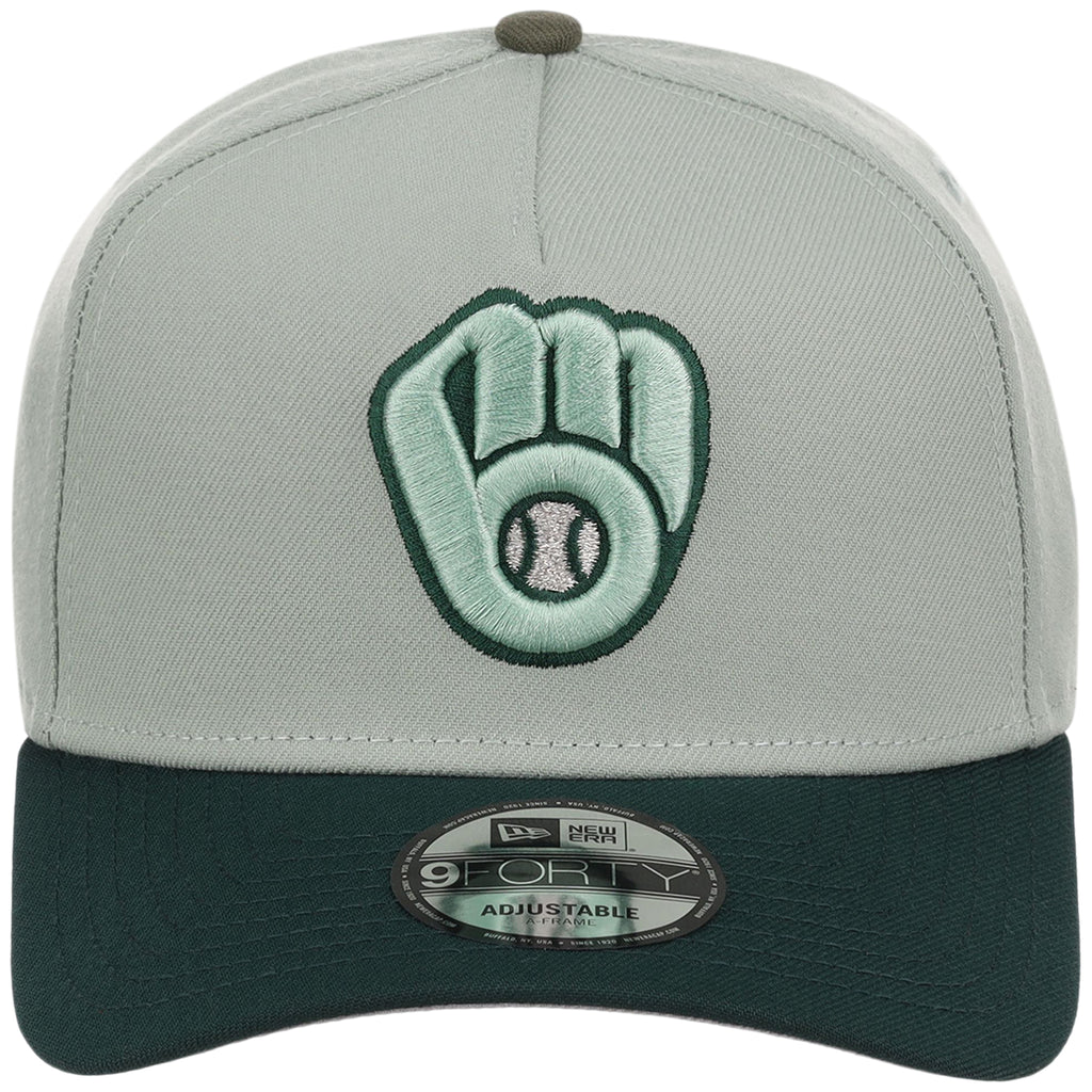 Milwaukee Brewers MLB Everest x Dark Green FASHION CORE New Era 9FORTY A-Frame