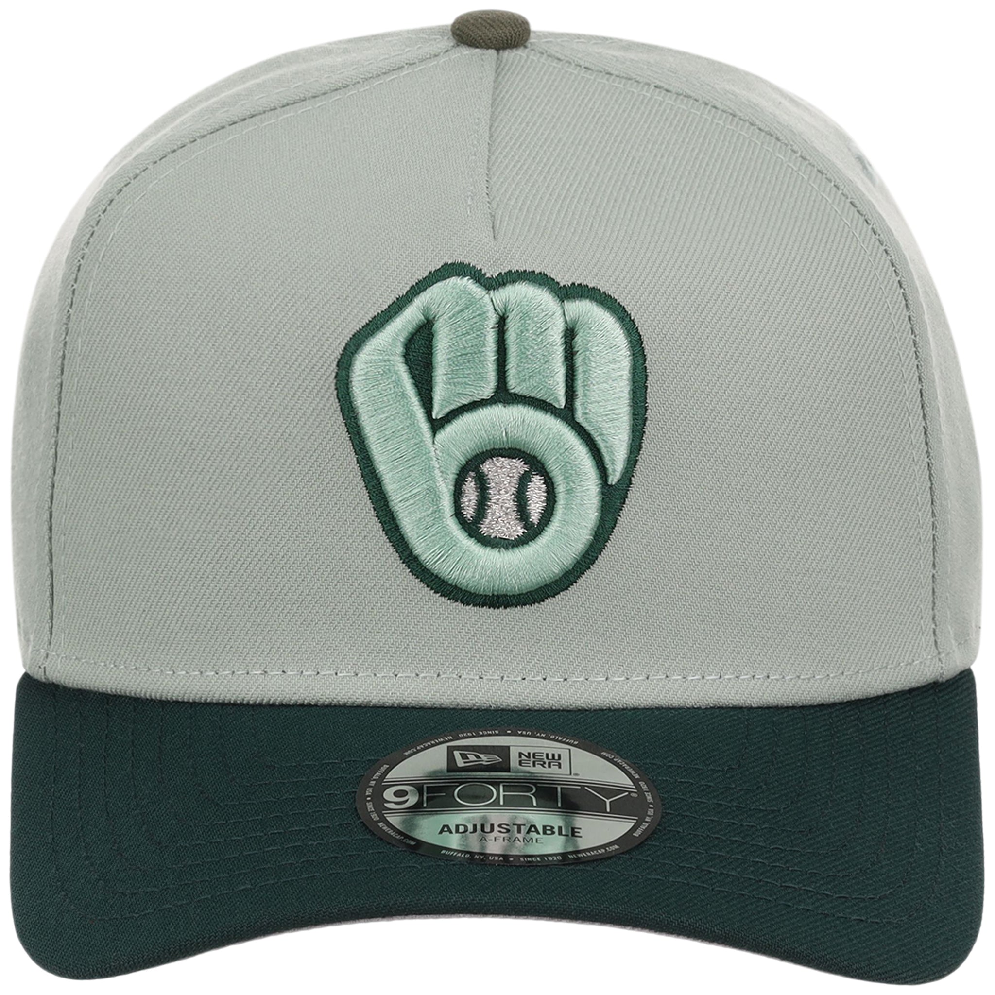 Milwaukee Brewers MLB Everest x Dark Green FASHION CORE New Era 9FORTY A-Frame
