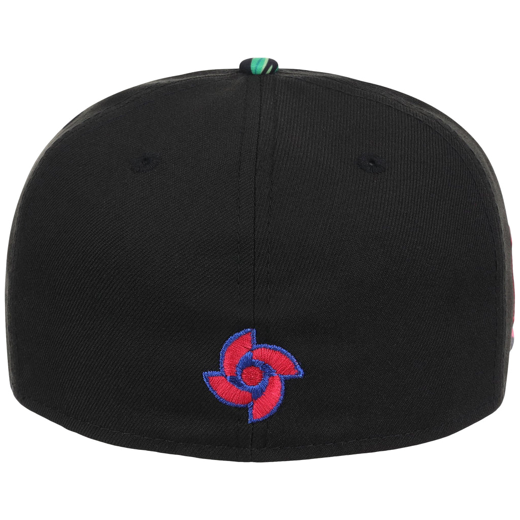 Crown the Country: Dominican Republic New Era 59FIFTY (Black/Floral) 'República Dominicana'