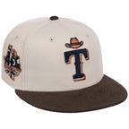 Texas Rangers Lone Star Livestock New Era 59FIFTY (Cream/Walnut)