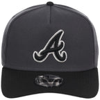 Atlanta Braves MLB Graphite x Black FASHION CORE New Era 9FORTY A-Frame