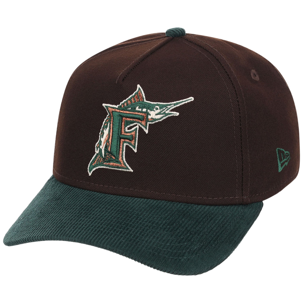 Florida Marlins MLB Forest Ember New Era 9FORTY A-Frame