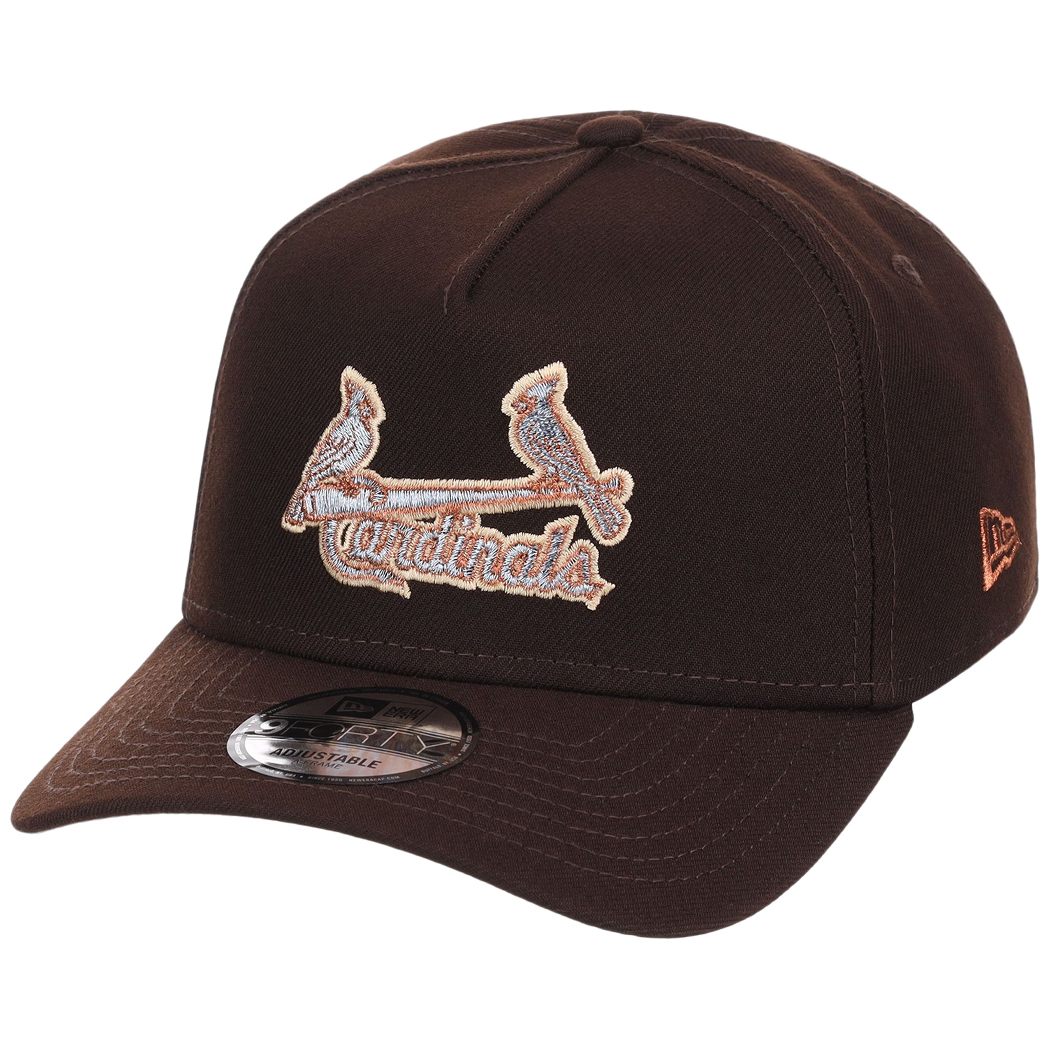 St. Louis Cardinals MLB Frosted Bark New Era 9FORTY A-Frame