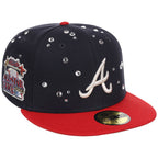 Atlanta Braves Quavo Georgia Pack Collection - New Era 59FIFTY "Iced Out" (Navy/Red)