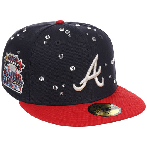 Atlanta Braves Quavo Georgia Pack Collection - New Era 59FIFTY "Iced Out" (Navy/Red)