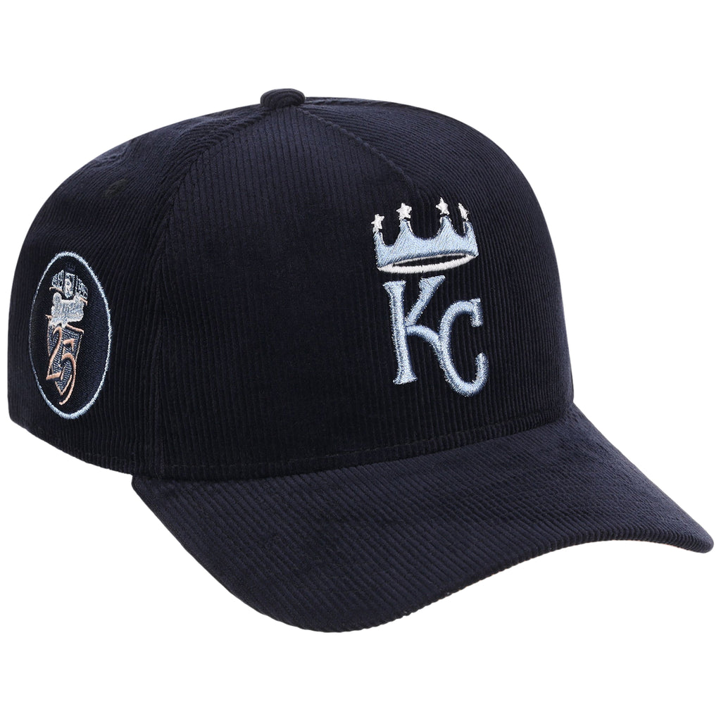 Kansas City Royals MLB Peach Ice Navy Cord New Era 9FORTY A-Frame – 1