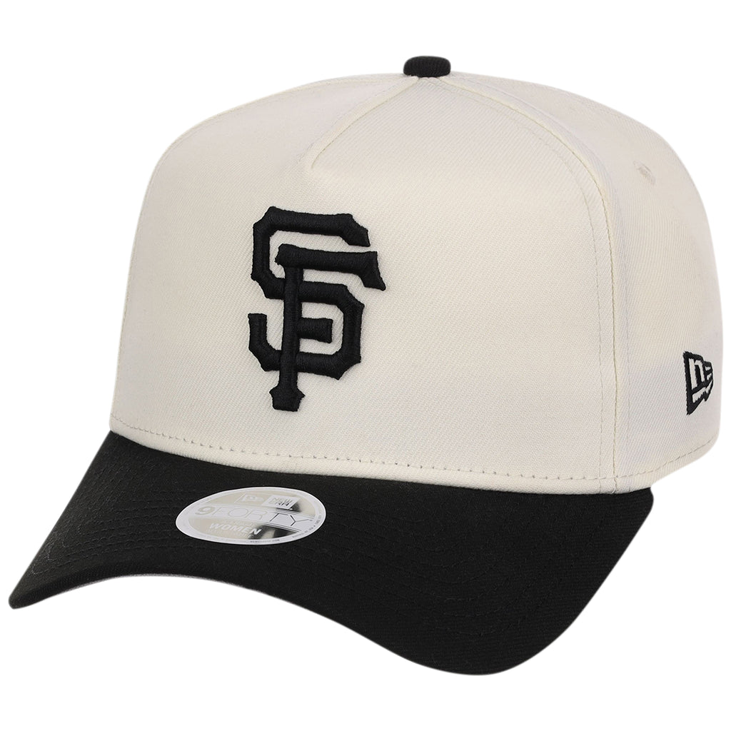 San Francisco Giants Women's New Era 9FORTY Chrome x Black A-Frame