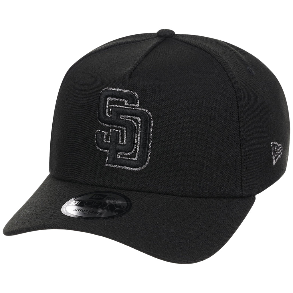 San Diego Padres MLB Black x Pewter FASHION CORE New Era 9FORTY A-Frame