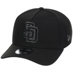 San Diego Padres MLB Black x Pewter FASHION CORE New Era 9FORTY A-Frame
