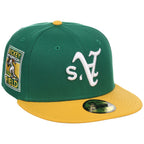 Oakland Athletics MLB Flipmode 2.0 New Era 59FIFTY (Green/Yellow/Gray)
