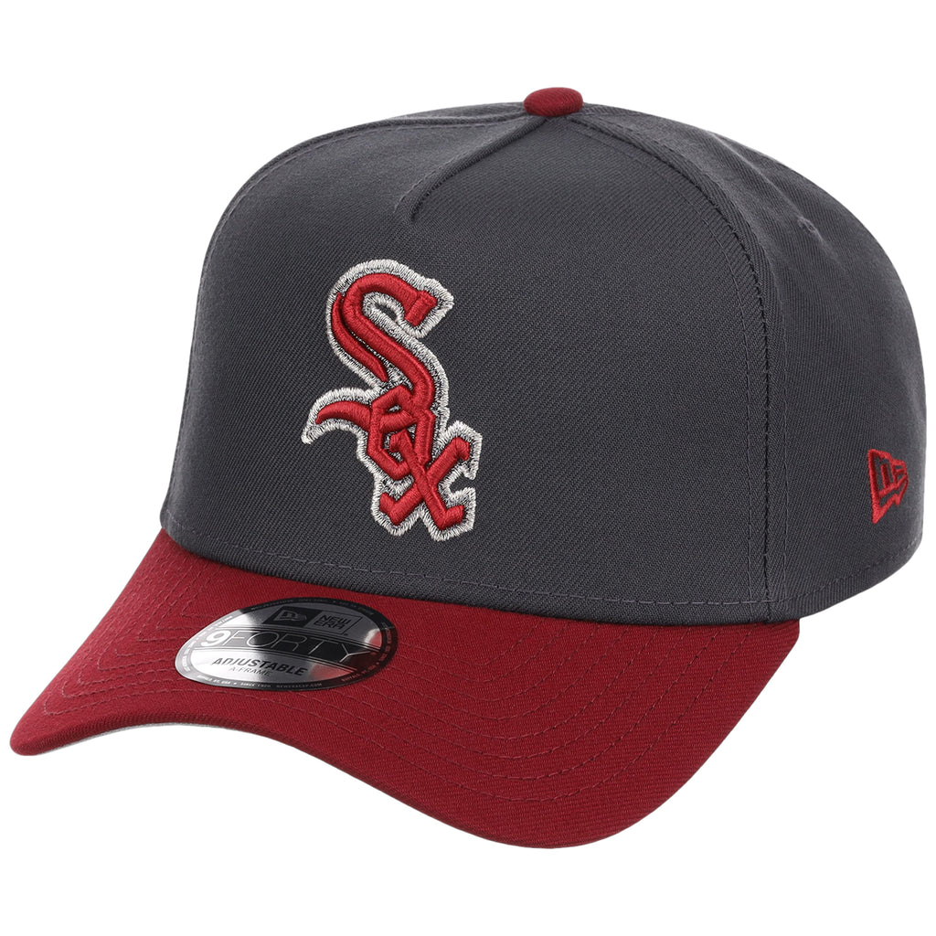 Chicago White Sox MLB Graphite x Cardinal FASHION CORE New Era 9FORTY A-Frame