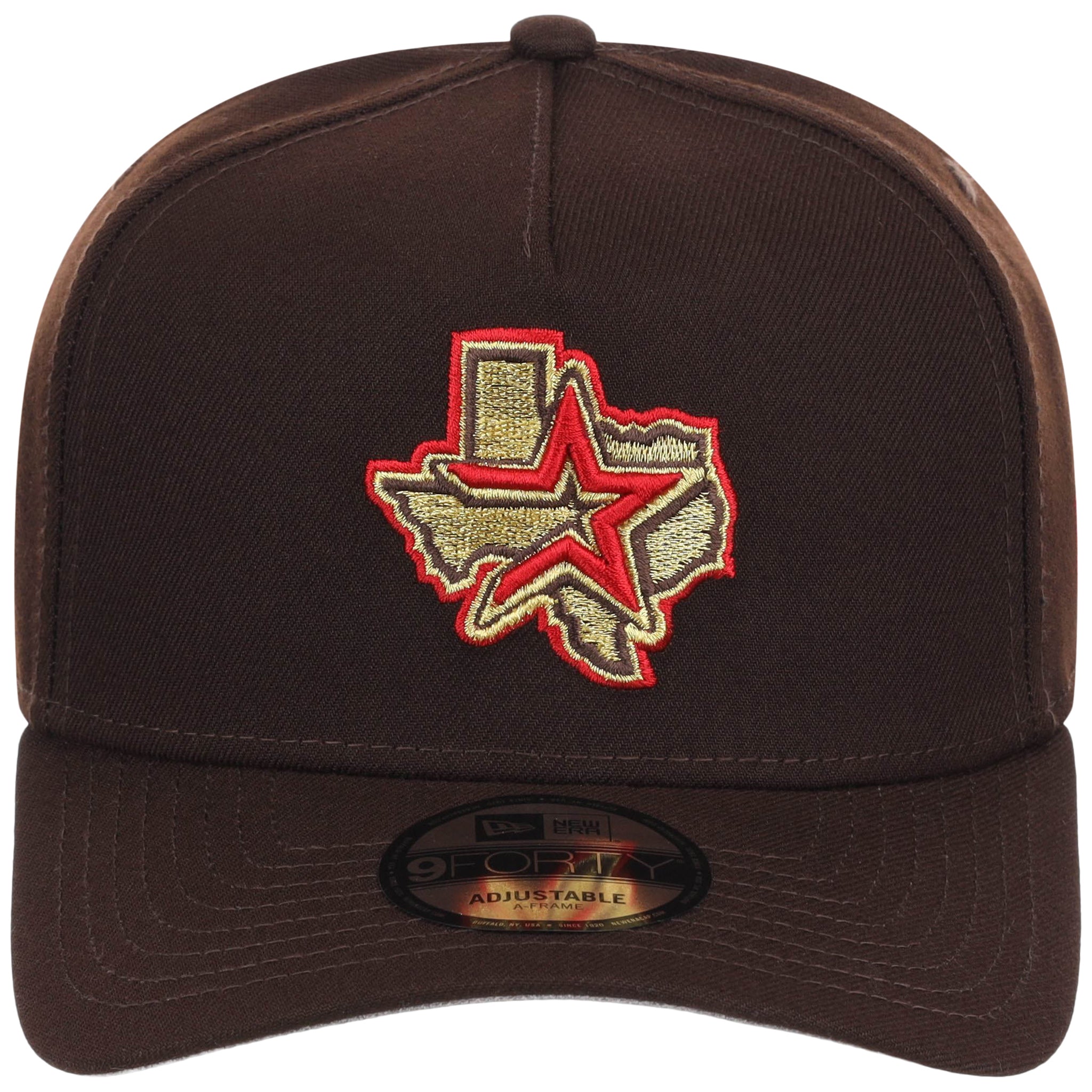 Houston Astros MLB Burnt Wood FASHION CORE New Era 9FORTY A-Frame