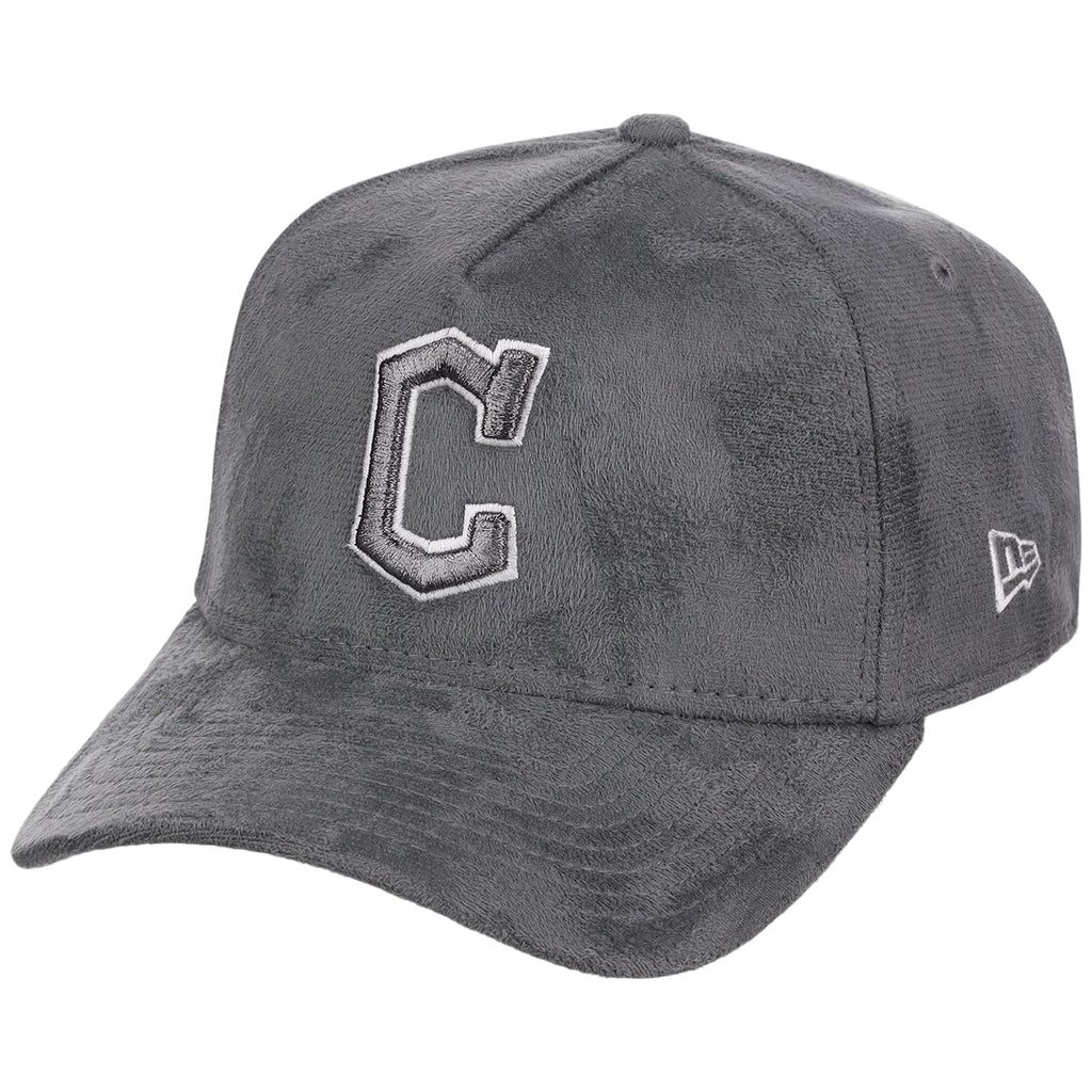 Cleveland Indians MLB Gray x Suede FASHION CORE New Era 9FORTY A-Frame