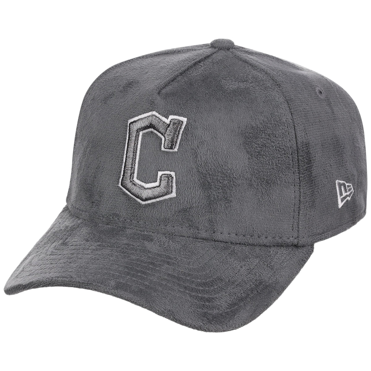 Cleveland Indians MLB Gray x Suede FASHION CORE New Era 9FORTY A-Frame