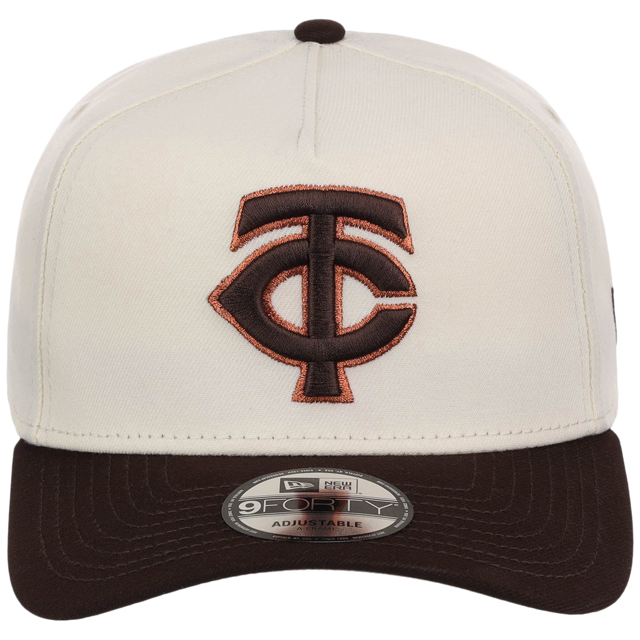Minnesota Twins MLB Chrome x Burnt Wood FASHION CORE New Era 9FORTY A-Frame