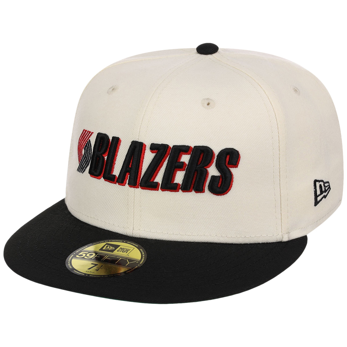 Portland Trail Blazers NBA Chrome OTC New Era 59FIFTY (Chrome/Black)