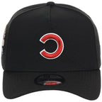 Chicago Cubs MLB Flipmode 2.0 Black Dome New Era 9FORTY A-Frame (Black/Black/Kelly Green)