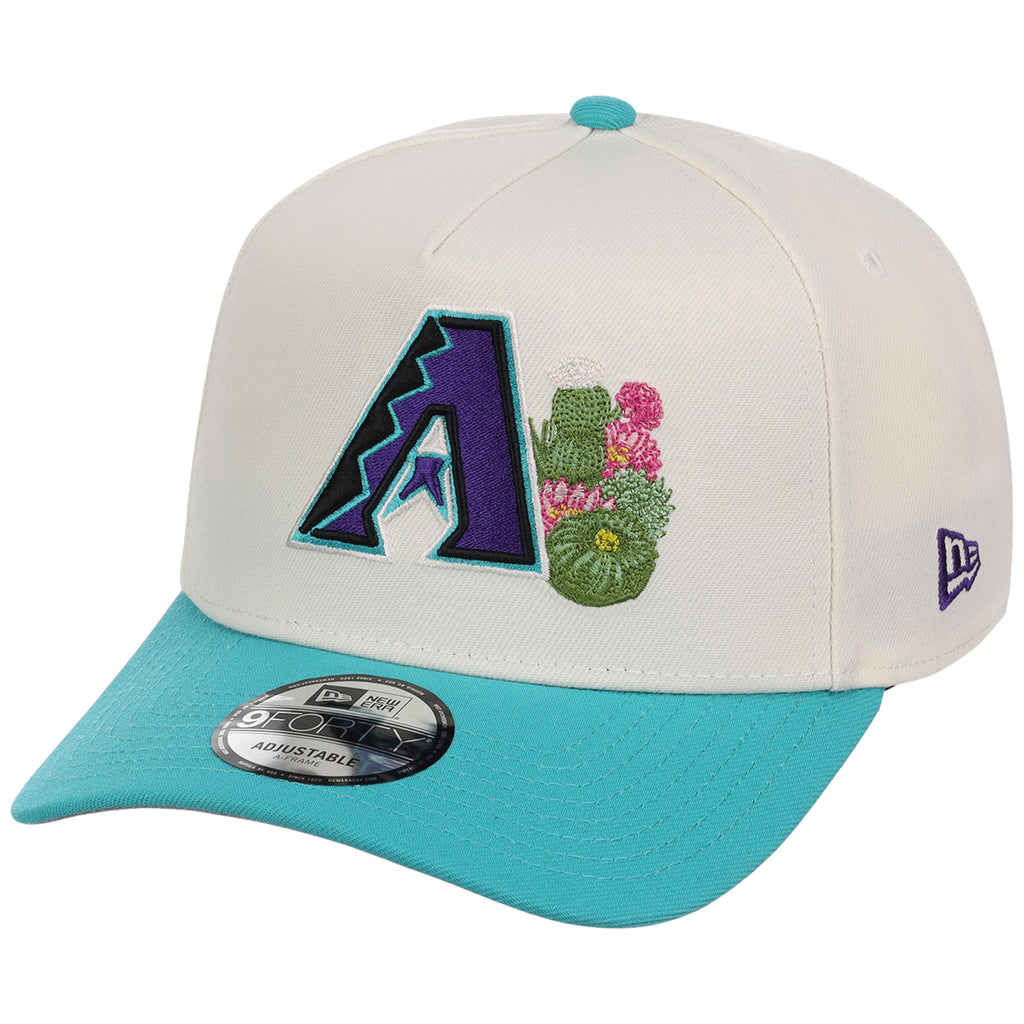 Arizona Diamondbacks Phoenix Crown the City New Era 9FORTY A-Frame (Chrome/Teal)