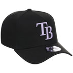 Tampa Bay Rays MLB Black x Lavender FASHION CORE New Era 9FORTY A-Frame