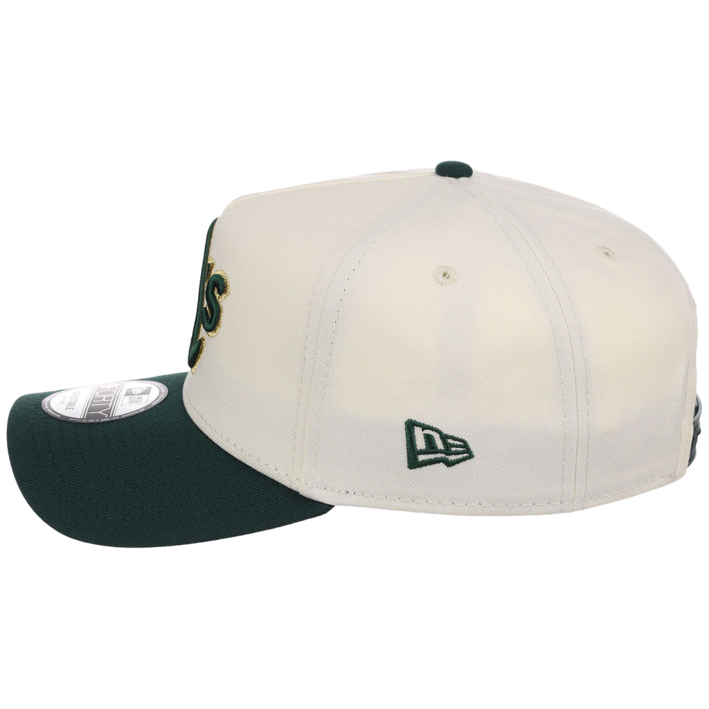 Oakland Athletics MLB Chrome x Dark Green FASHION CORE New Era 9FORTY A-Frame