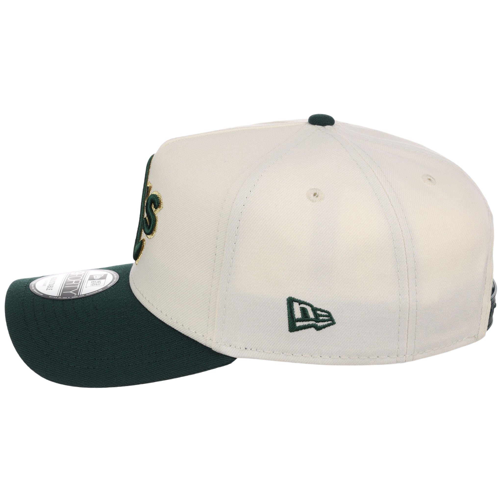 Oakland Athletics MLB Chrome x Dark Green FASHION CORE New Era 9FORTY A-Frame