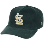 St. Louis Cardinals MLB Dark Green Cord FASHION CORE New Era 9FORTY A-Frame