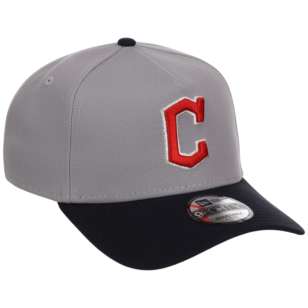 Cleveland Indians MLB Gray OTC FASHION CORE New Era 9FORTY A-Frame
