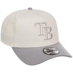 Tampa Bay Rays MLB Chrome x Gray FASHION CORE New Era 9FORTY A-Frame