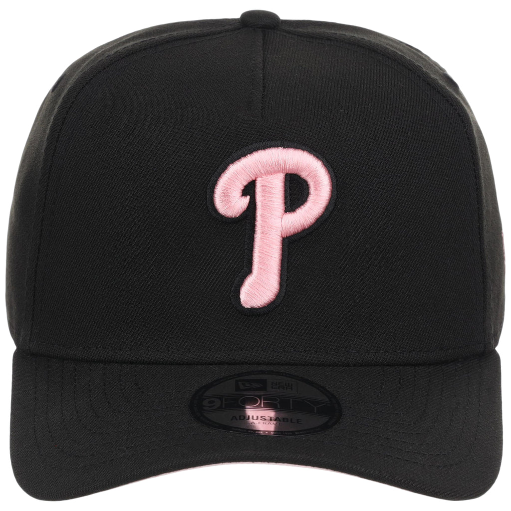 Philadelphia Phillies MLB Black x Pink FASHION CORE New Era 9FORTY A-Frame