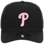 Philadelphia Phillies MLB Black x Pink FASHION CORE New Era 9FORTY A-Frame