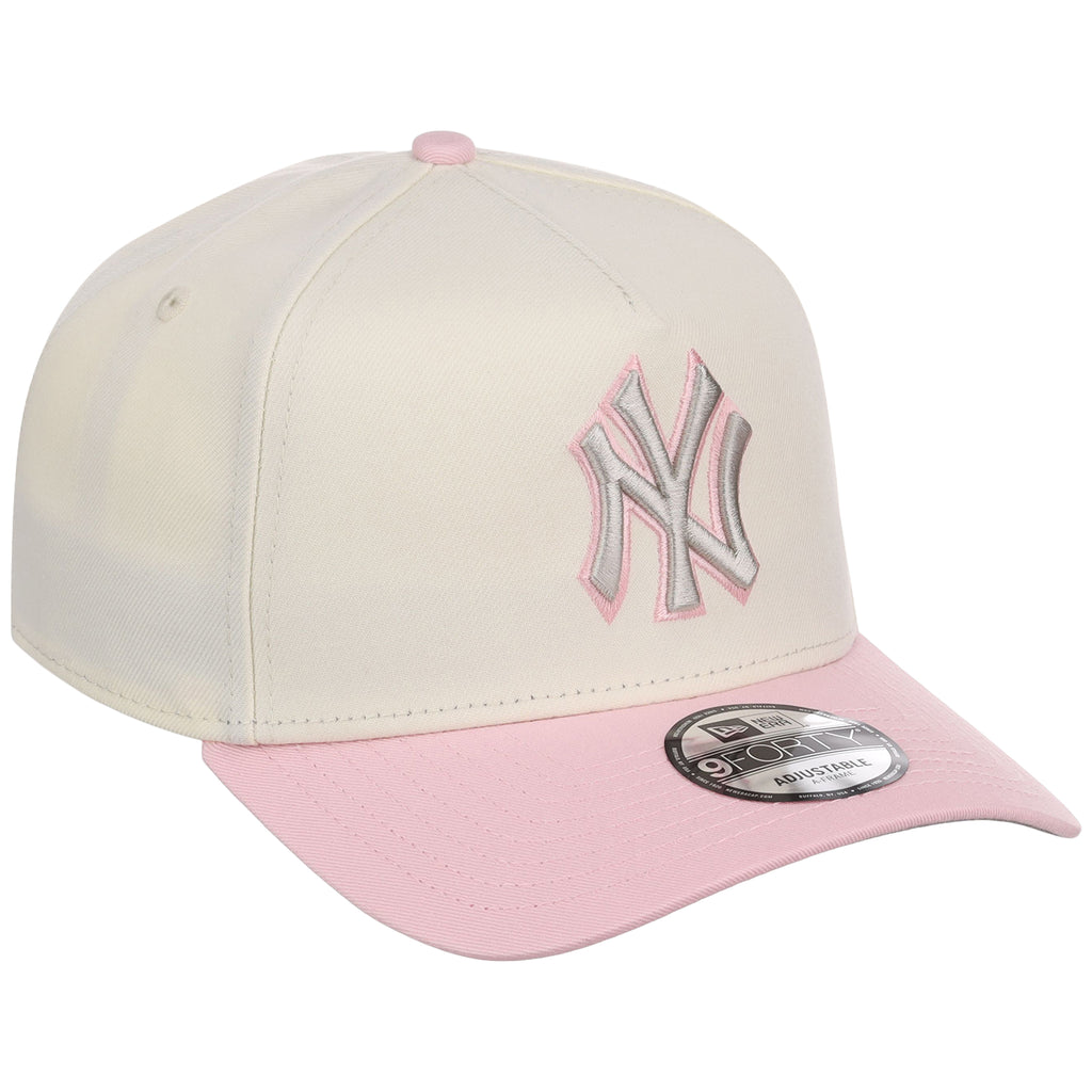 New York Yankees MLB Chrome x Pink FASHION CORE New Era 9FORTY A-Frame