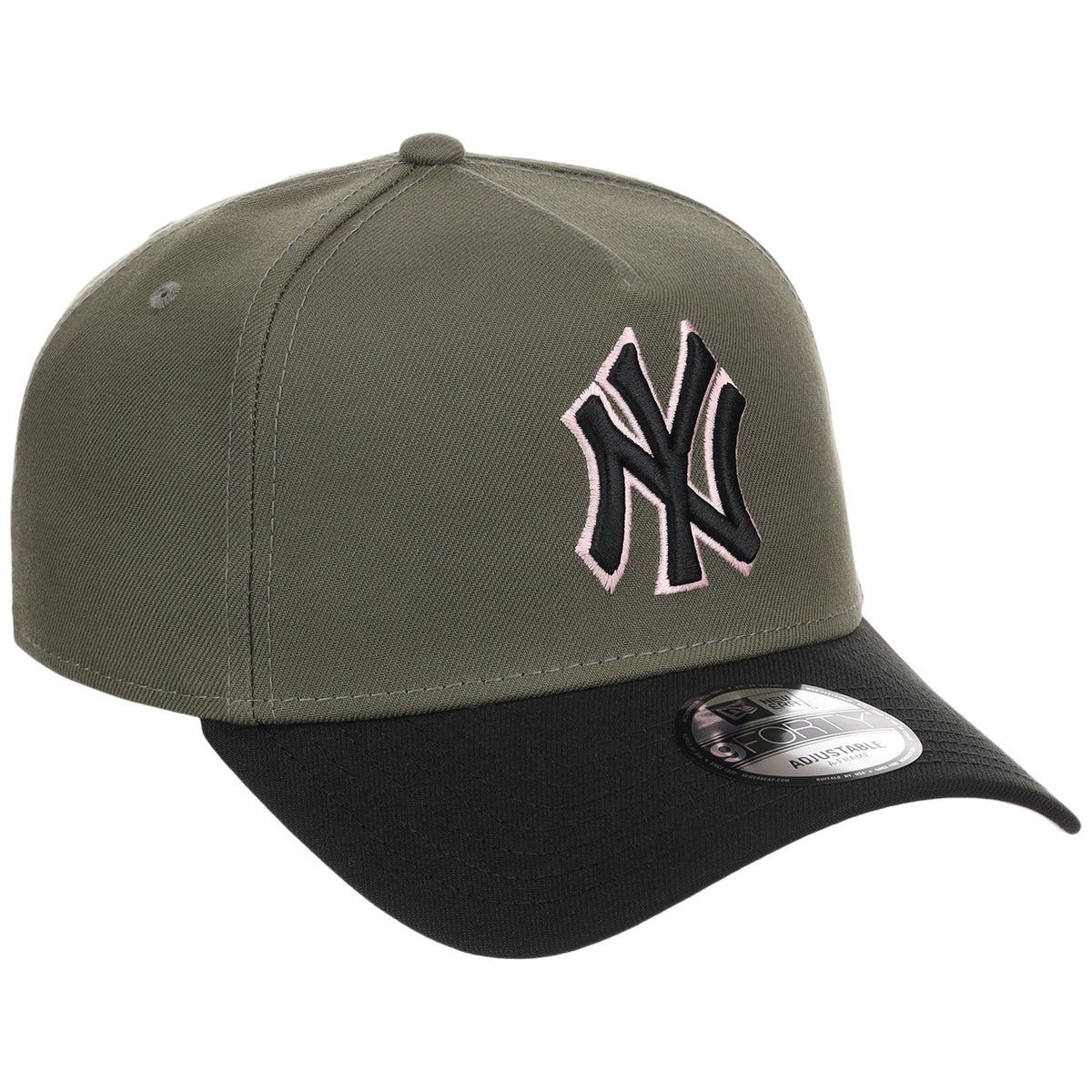 New York Yankees MLB Olive x Black & Pink FASHION CORE New Era 9FORTY A-Frame