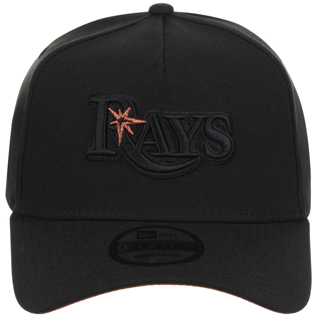 Tampa Bay Rays MLB Black x Rust FASHION CORE New Era 9FORTY A-Frame