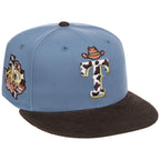 Texas Rangers Lone Star Livestock New Era 59FIFTY (Blue/Brown)
