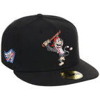 Anaheim Angels Crown the City New Era 59FIFTY Rally Monkey (Black/Black/Gray)