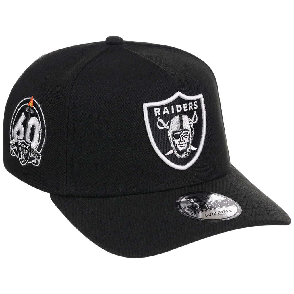 Las Vegas Raiders NFL Black Dome New Era 9FORTY A-Frame