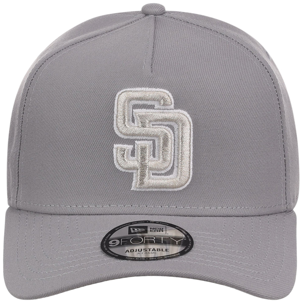 San Diego Padres MLB Gray x White FASHION CORE New Era 9FORTY A-Frame