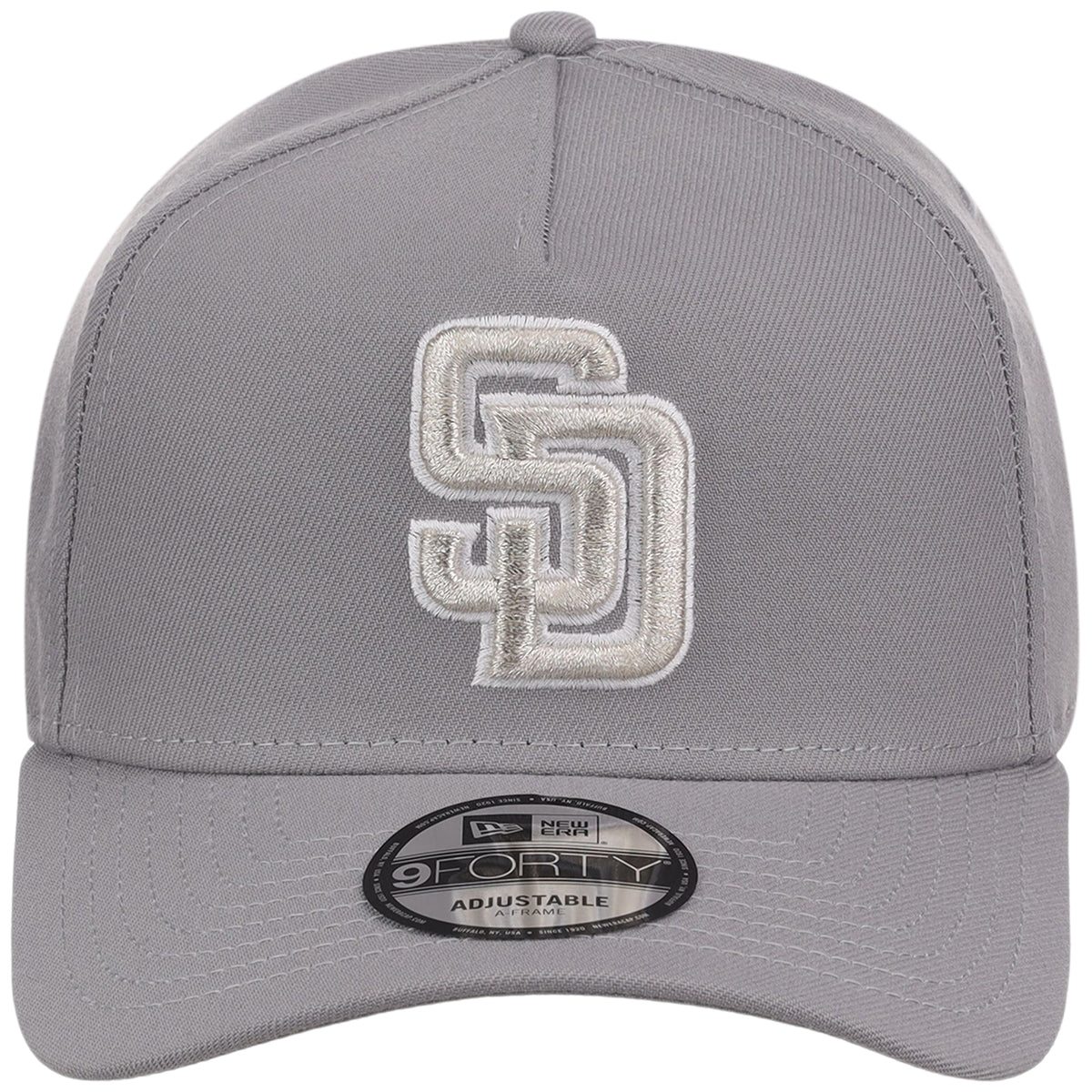 San Diego Padres MLB Gray x White FASHION CORE New Era 9FORTY A-Frame