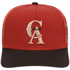 California Angels MLB Brown Stone Heat Mitcell & Ness Pro Pinch