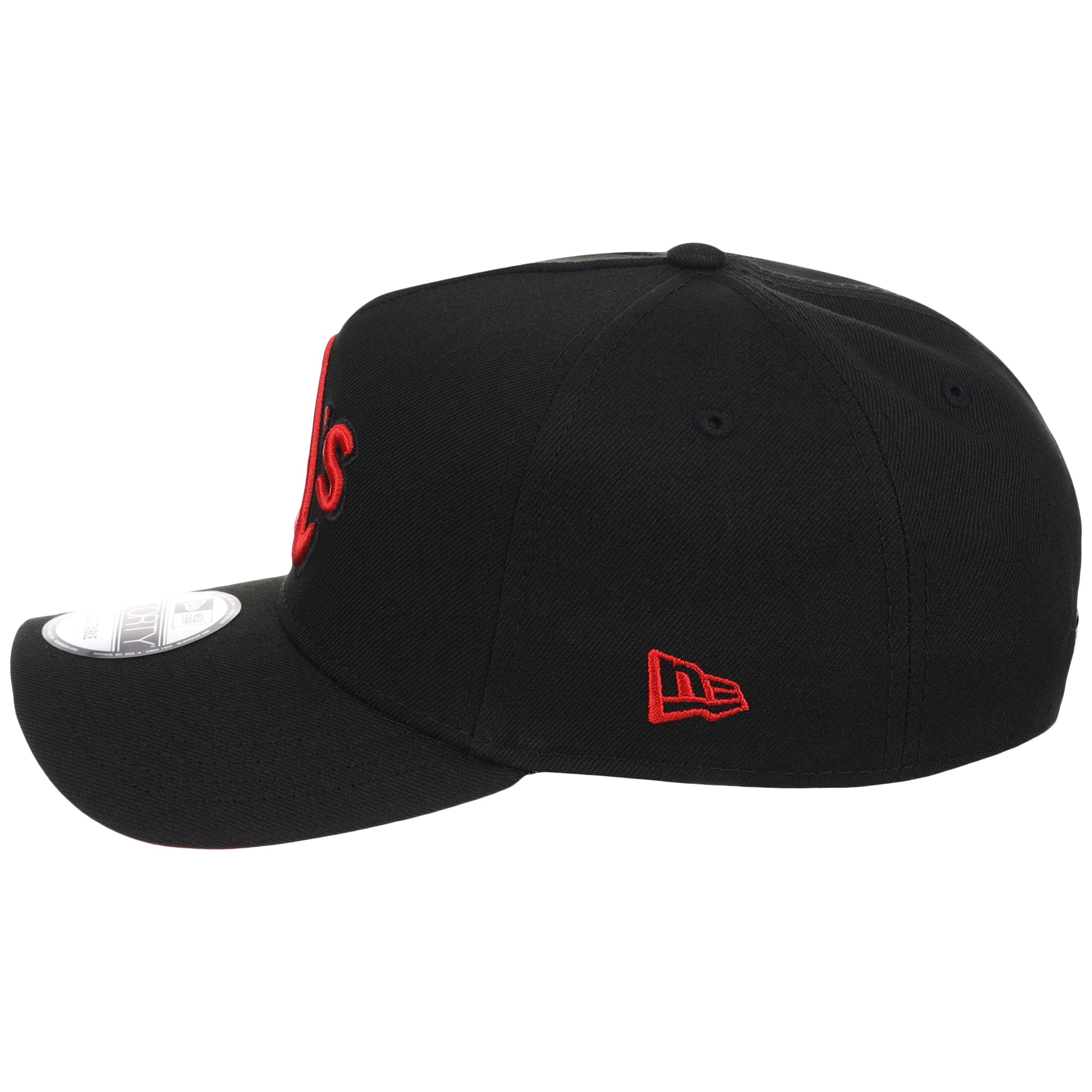 Oakland Athletics MLB Black x Red FASHION CORE New Era 9FORTY A-Frame