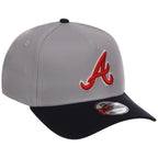 Atlanta Braves MLB Gray OTC FASHION CORE New Era 9FORTY A-Frame