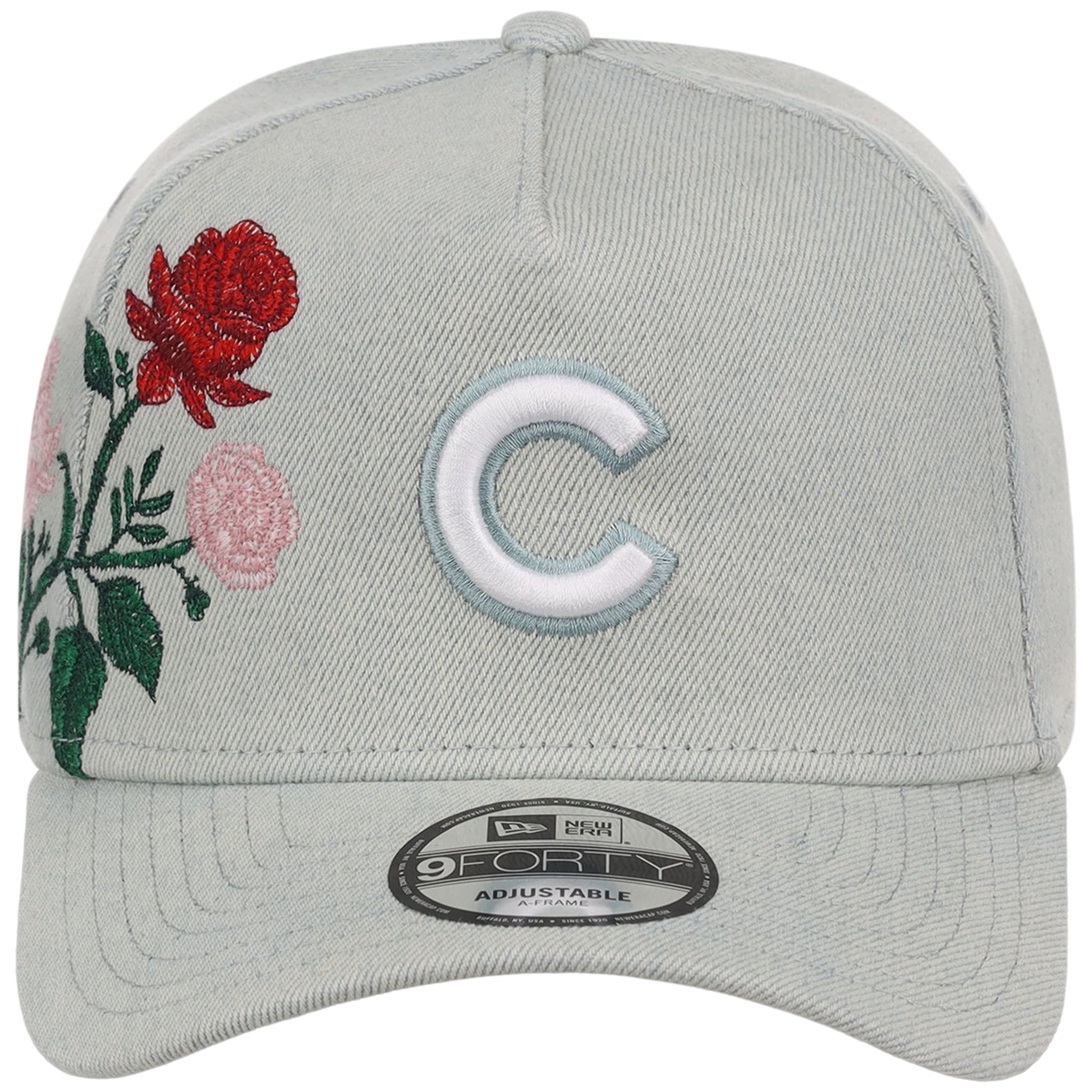 Chicago Cubs MLB Denim Flower New Era 9FORTY