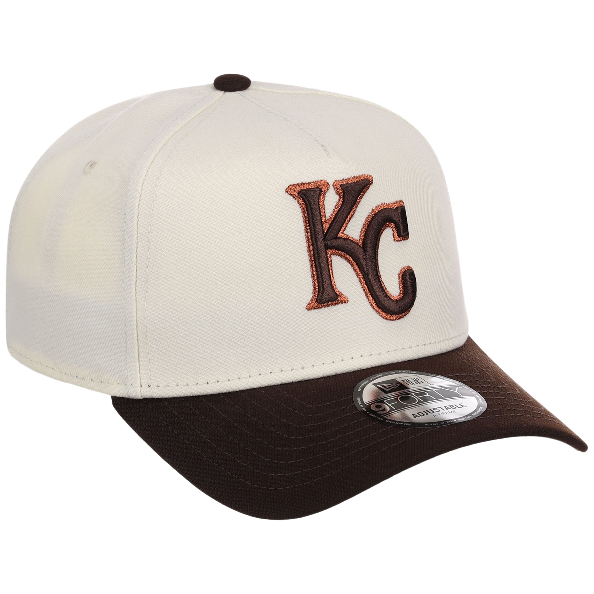 Kansas City Royals MLB Chrome x Burnt Wood FASHION CORE New Era 9FORTY A-Frame
