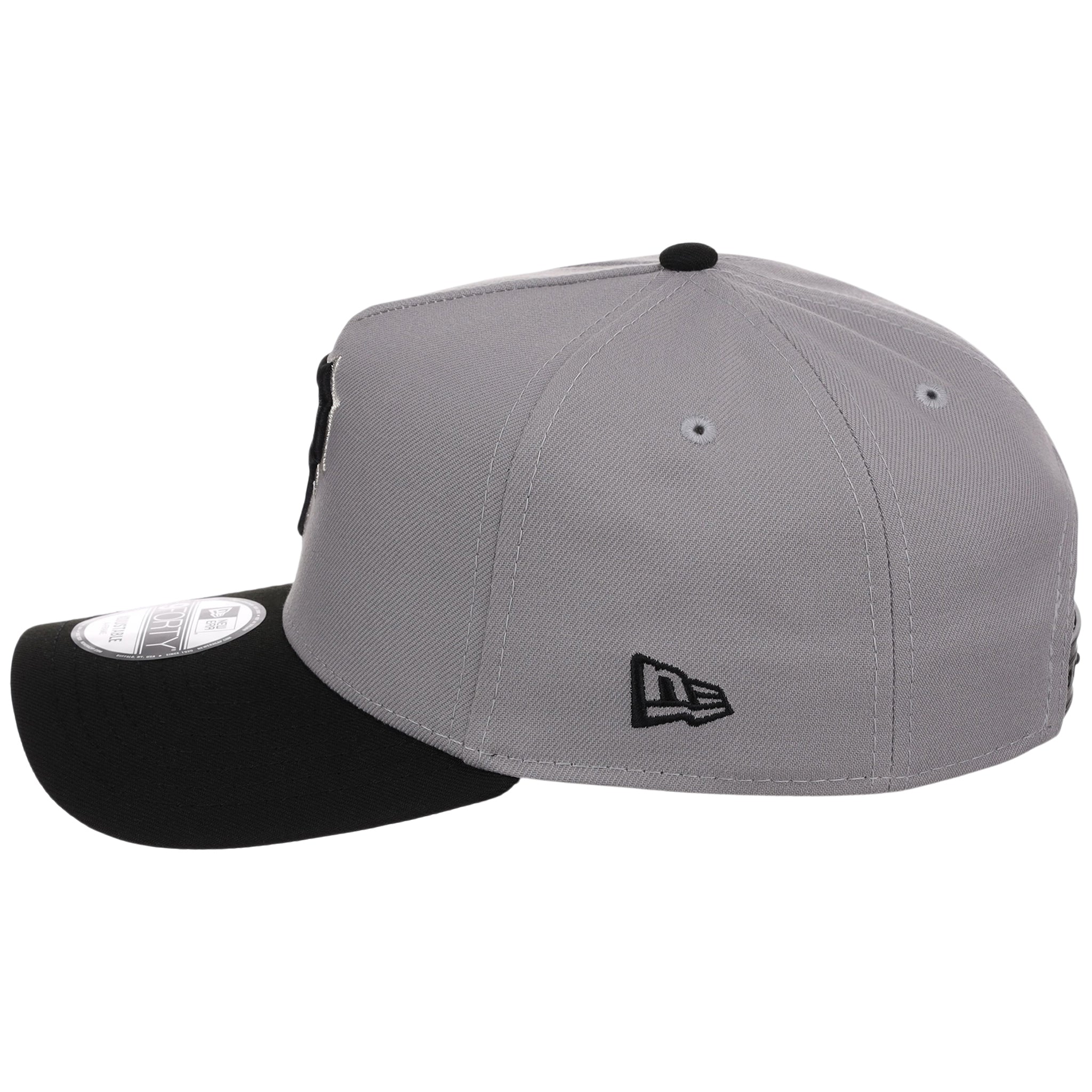 Pittsburgh Pirates MLB Gray x Black FASHION CORE New Era 9FORTY A-Frame