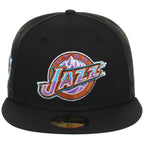Utah Jazz NBA Black Dome New Era 59FIFTY