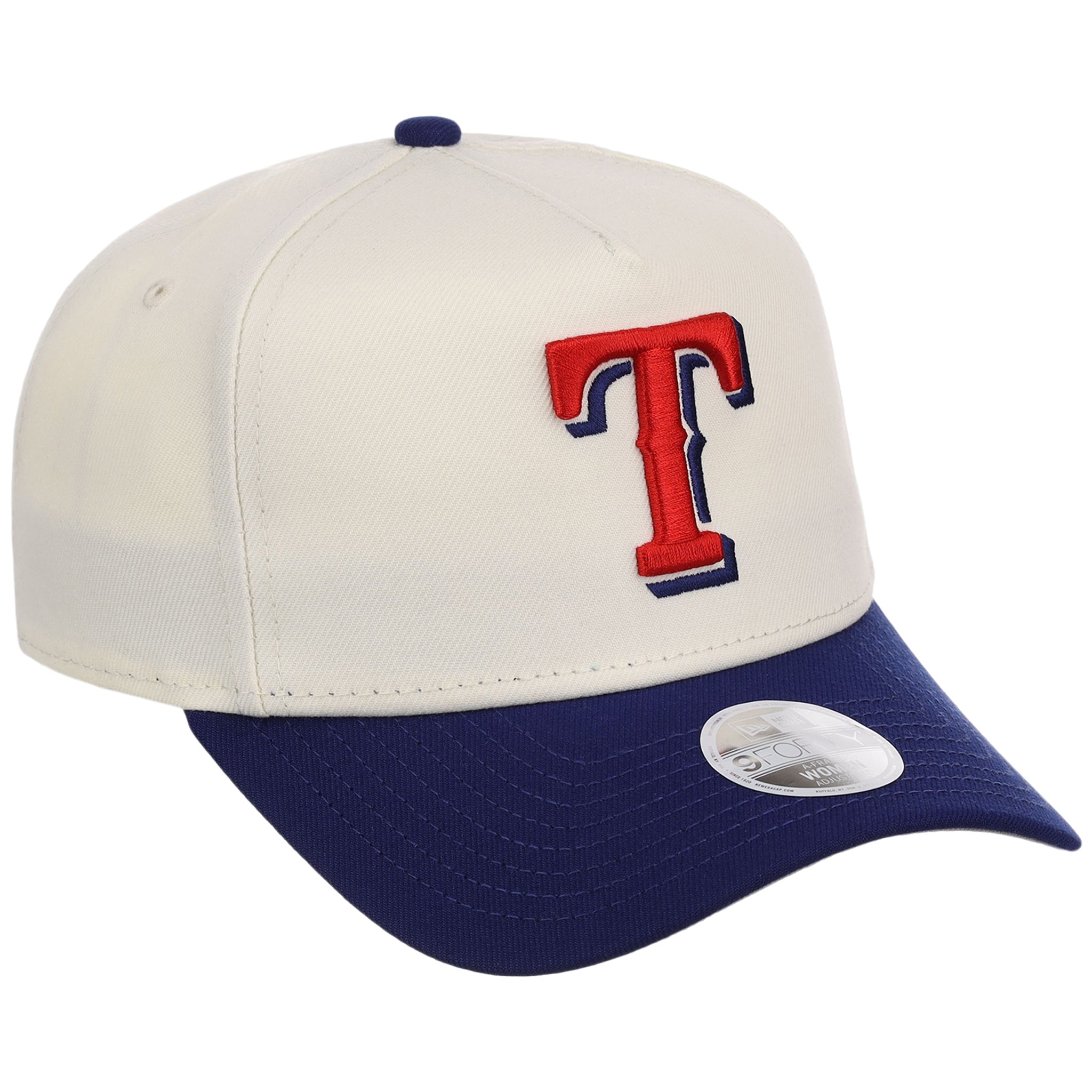 Texas Rangers Women's New Era 9FORTY Chrome OTC A-Frame