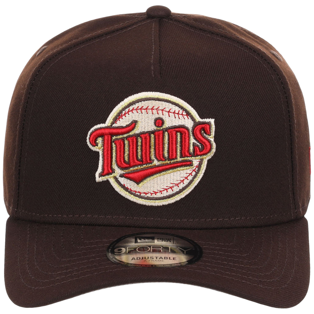 Minnesota Twins MLB Burnt Wood FASHION CORE New Era 9FORTY A-Frame