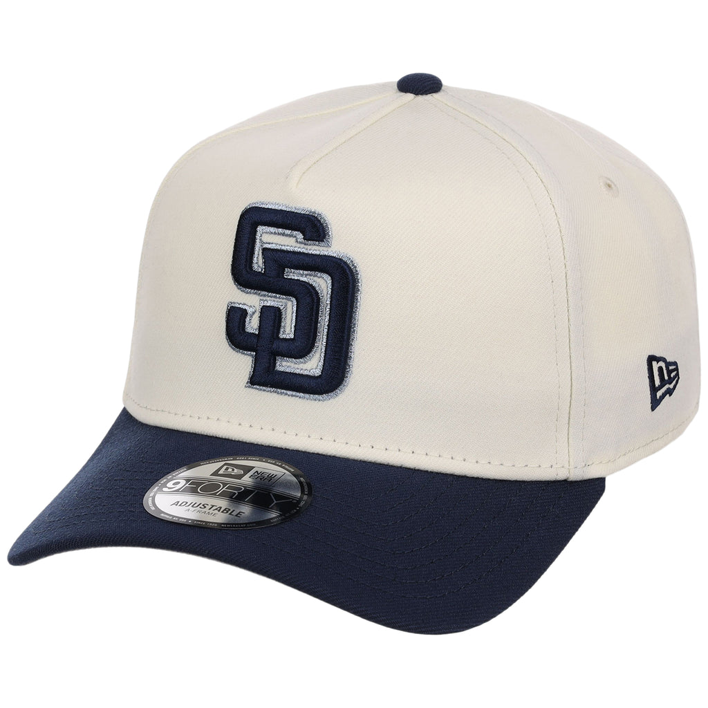 San Diego Padres MLB Chrome x Navy FASHION CORE New Era 9FORTY A-Frame