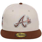 Atlanta Braves MLB Auburn Cream New Era 59FIFTY